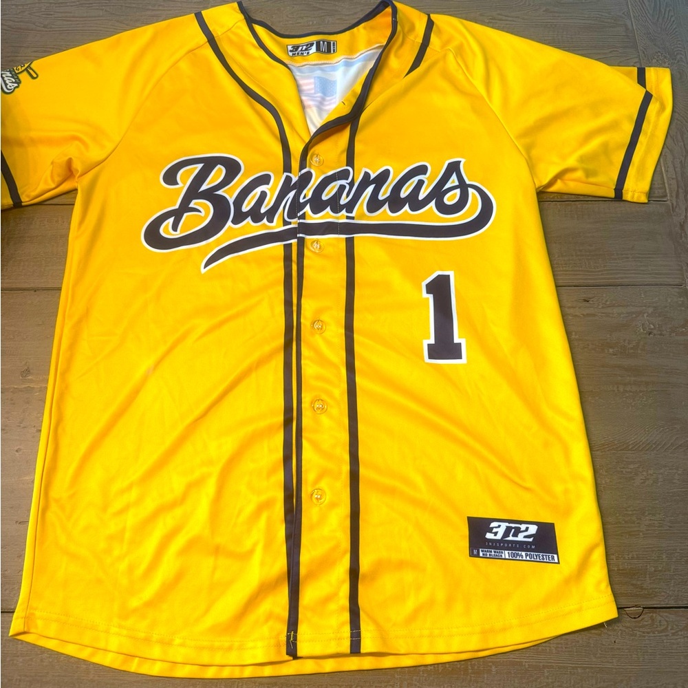 Bananas Yellow Baseball Jersey - Unbranded